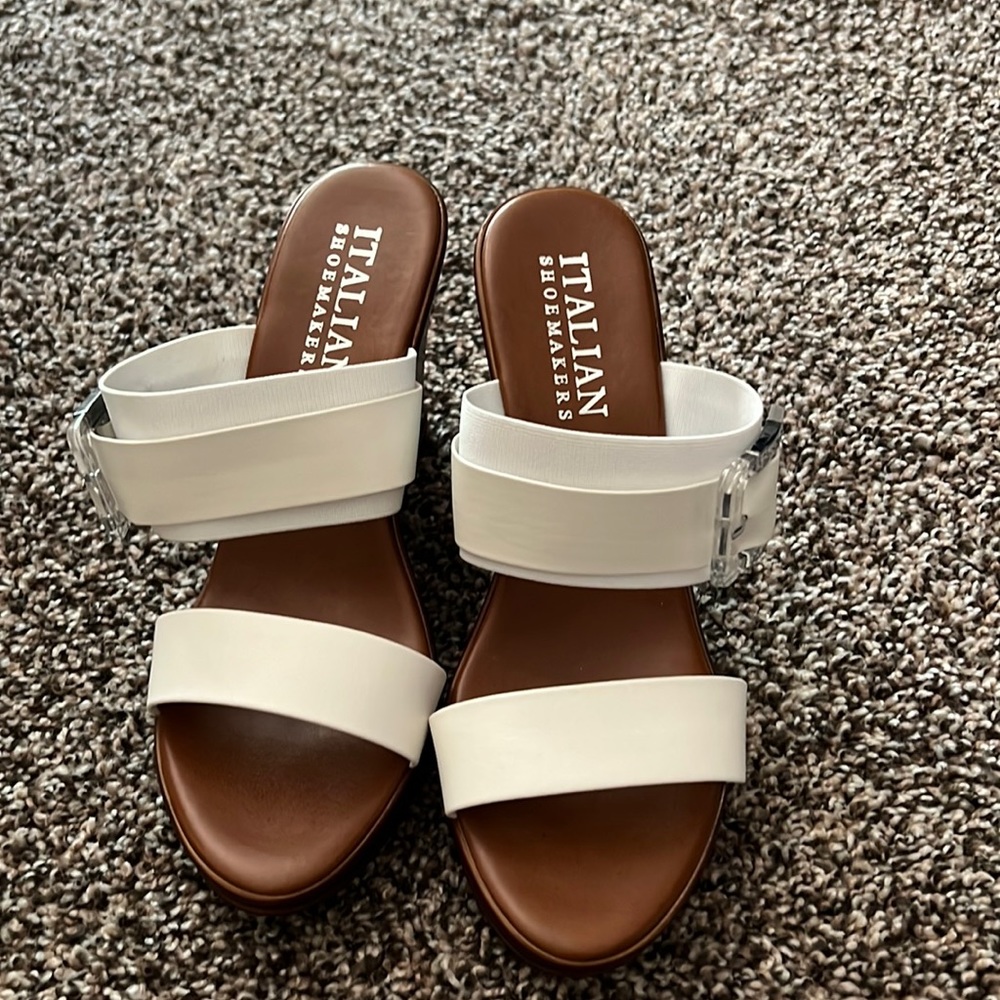 Italian shoemaker wedge sandals